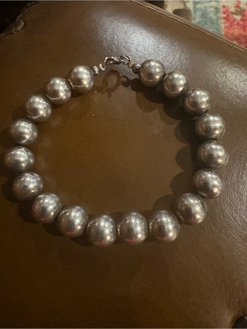 Classic Sterling Silver Bead Bracelet -  Women's Jewelry